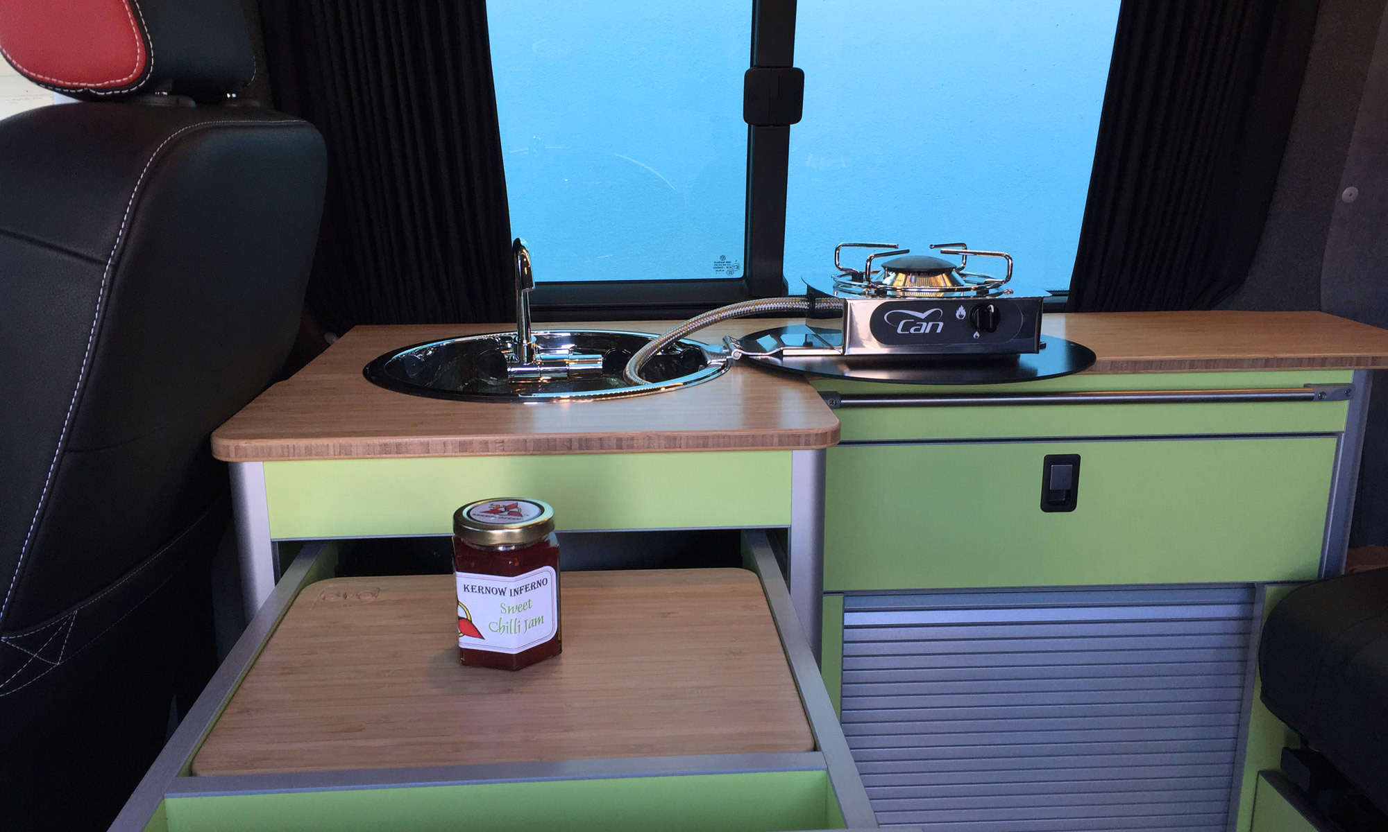 kitchen-draw-open-vw-t6-campervan-conversion